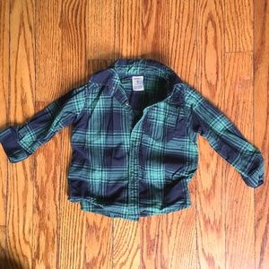 SOLD Plaid Long Sleeve Boys Button-Up Dress Shirt